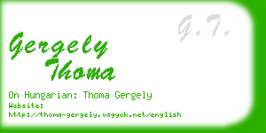 gergely thoma business card